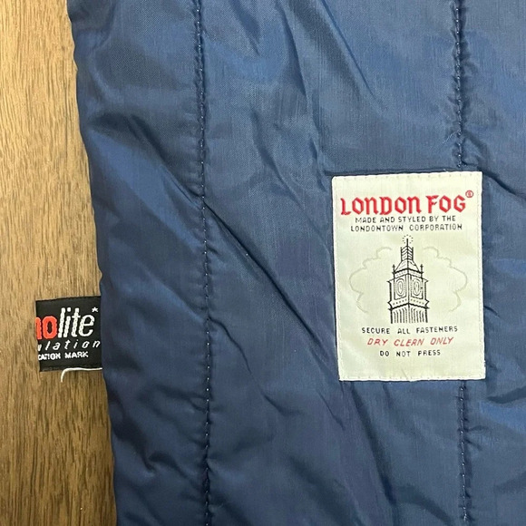 London Gog, Vintage Removable Liner: Thin Insulation, Thermolite. Size XL - Picture 4 of 6